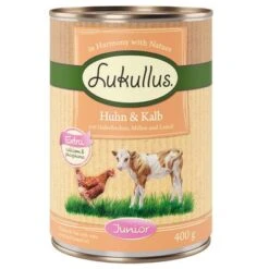 Pack Ahorro Lukullus Junior 24 X 400 G -Productos Para Perros lk 400g junior kalbhuhn 1000x1000 0