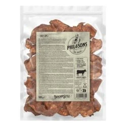 Phil & Sons Labios De Res -Productos Para Perros phil sons beef lips 500g 1000x1000 9
