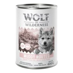 Wolf Of Wilderness Expedition Junior 6 X 400 G -Productos Para Perros poultry jr pork 400g 2