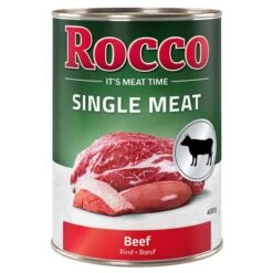 Pack Ahorro Rocco Single Meat 12 X 400 G -Productos Para Perros rocco nf singlemeat 400g beef 1000x1000 0 1