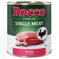 Pack Ahorro Rocco Single Meat 12 X 800 G 9 Pack Ahorro Rocco Single Meat 12 X 800 G -Productos Para Perros rocco nf singlemeat 800g turkey 1000x1000 6
