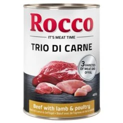 Rocco Classic Trio Di Carne 400 G -Productos Para Perros rocco triodicarne beeflambpoultryl 400g 1000x1000 7