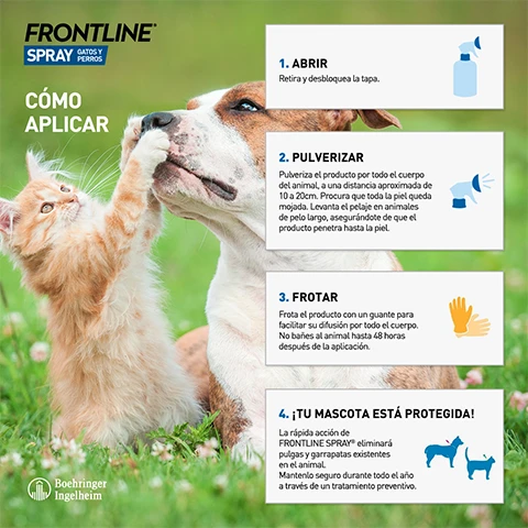 Frontline Spray Antiparasitario Para Perros Y Gatos 3 Frontline Spray Antiparasitario Para Perros Y Gatos - Imagen 2