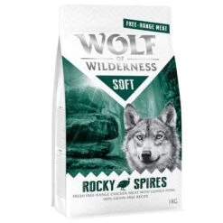 Wolf Of Wilderness Soft Rocky Spire Pollo De Corral Y Pintada -Productos Para Perros wow soft rockyspires frontright 1kg 1000x1000 1 1