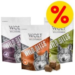 Wolf Of Wilderness Wild Bites - Pack De Prueba 4 X 180 G -Productos Para Perros wow wolshappen 3er mix 7 9